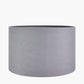 Lino 50cm Steel Grey Self Lined Linen Cylinder Lampshade