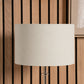 Lino 45cm Cream Self Lined Linen Cylinder Lampshade