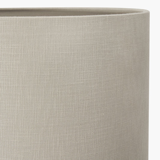 Lino 45cm Grey Self Lined Linen Cylinder Lampshade
