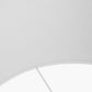 Lino 50cm White Self Lined Linen Cylinder Lampshade