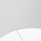 Lino 45cm White Self Lined Linen Cylinder Lampshade