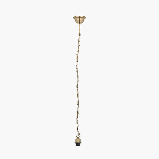 Antique Brass Electrified E27 Ceiling Fitting