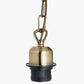 Antique Brass Electrified E27 Ceiling Fitting