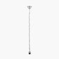 Chrome Electrified E27 Ceiling Fitting