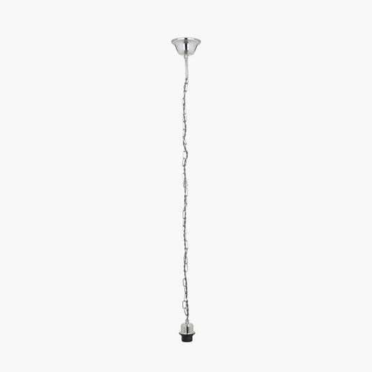 Chrome Electrified E27 Ceiling Fitting