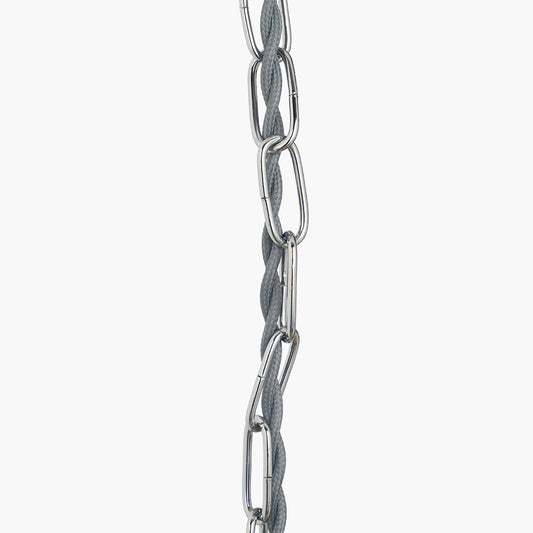 Chrome Electrified E27 Ceiling Fitting