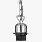 Chrome Electrified E27 Ceiling Fitting