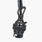 Black Chrome Traditional Electrified B22 Ceiling Fitting