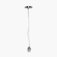 Chrome Contemporary Electrified E27 Ceiling Fitting