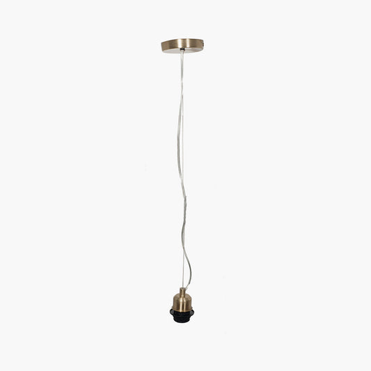 Champagne Contemporary Electrified E27 Ceiling Fitting