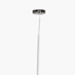 Black Chrome Contemporary Electrified E27 Ceiling Fitting