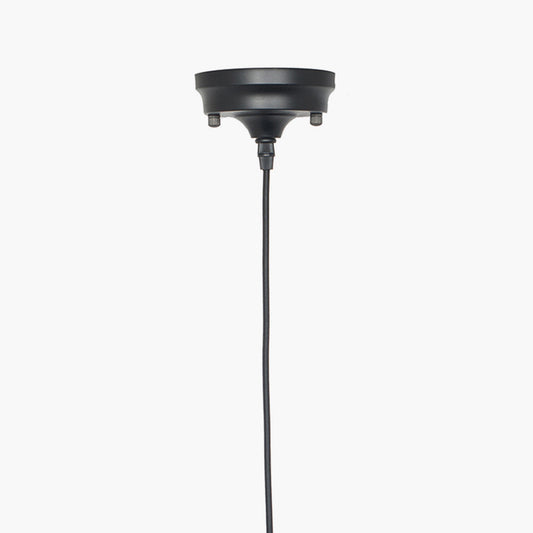 Black Retro Electrified E27 Ceiling Fitting