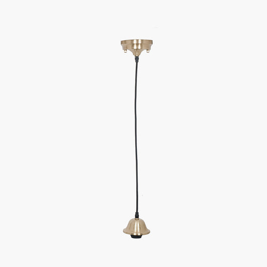 Champagne Retro Electrified E27 Ceiling Fitting