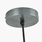 Dark Antique Silver Metal Electrical Ceiling Fitting for Caf�� and Dome Pendants