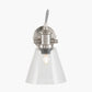 Chaplin Chrome and Glass Wall Light