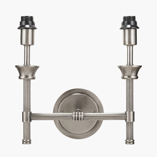 Salvatore Antique Silver Metal Double Wall Light