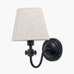 Ari Black Metal Curved Arm Wall Light
