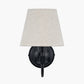 Ari Black Metal Curved Arm Wall Light