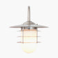 Centauri Brushed Steel Metal and Opaque Glass Wall Light