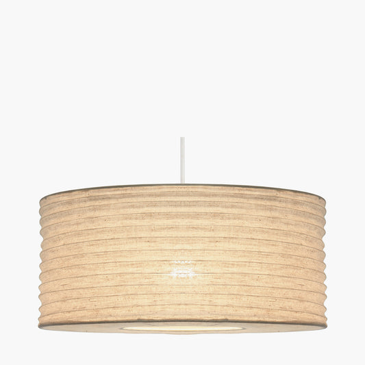 Patpong 35cm White Jute Easy Fit Pendant