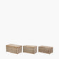 Tobs S/3 Grey Kubu Rattan Basket Chests
