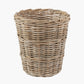 Tobs Grey Kubu Rattan Round Waste Paper Bin