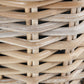 Tobs Indoor Outdoor Grey Kubu Rattan Round Basket Planter