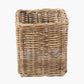 Tobs Grey Kubu Rattan Square Storage Basket