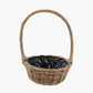 Tobs Indoor Outdoor Grey Kubu Rattan Flower Basket Planter