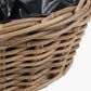 Tobs Indoor Outdoor Grey Kubu Rattan Flower Basket Planter