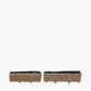 Tobs S/2 Indoor Outdoor Grey Kubu Rattan Basket Trough Planters