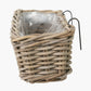 Tobs Indoor Outdoor Grey Kubu Rattan Wall Hanging Trough - Large
