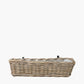 Tobs Indoor Outdoor Grey Kubu Rattan Wall Hanging Trough - Large