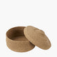 Tobs Seagrass Natural Lidded Round Basket