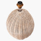 Raffles Large Rattan Cream Wash Table Lamp Base