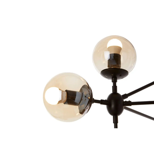 Abira 10 Arm Matte Black Pendant Light