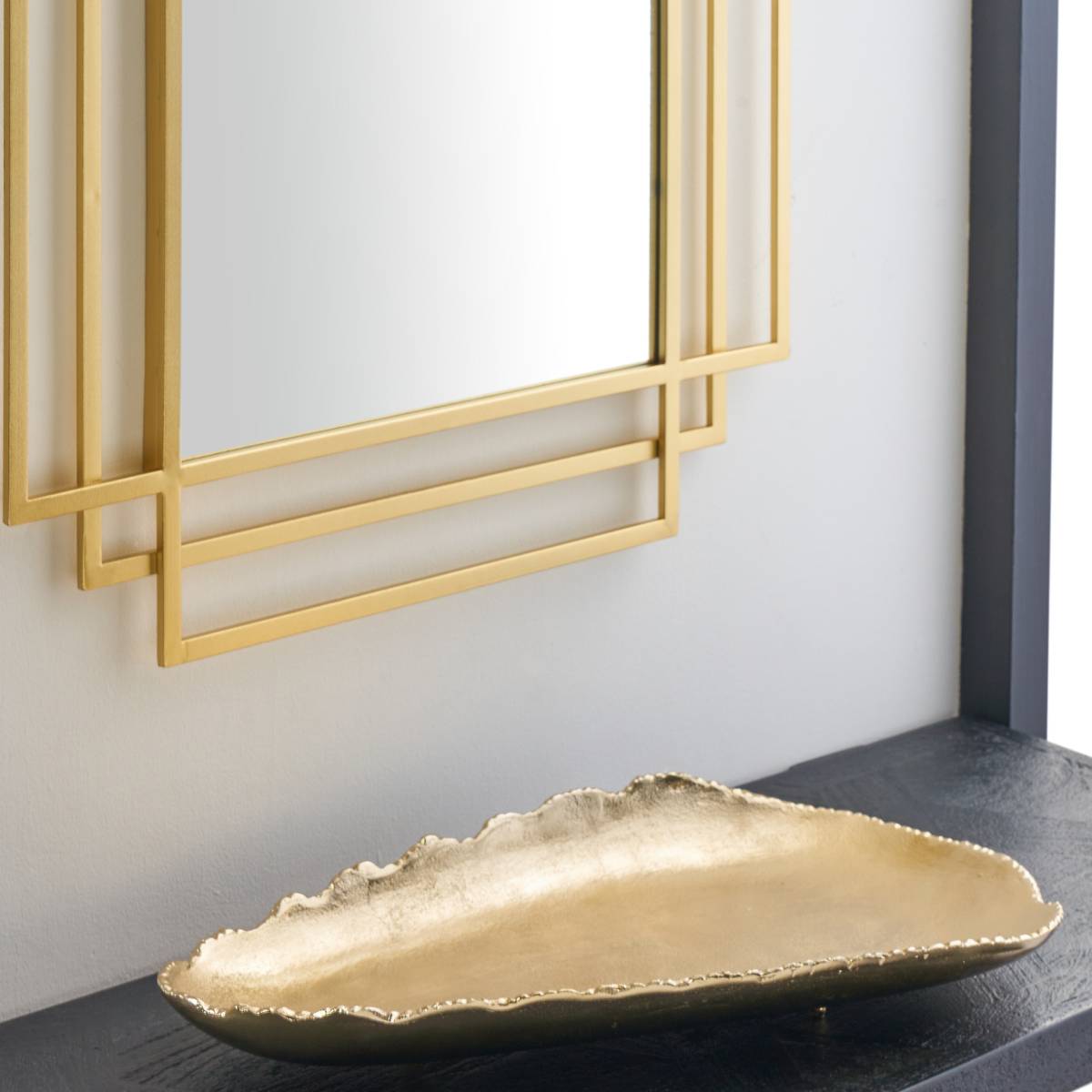 Champagne Gold Metal Decorative Platter