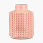 Malone Apricot Stoneware Square Design Vase