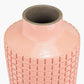 Malone Apricot Stoneware Square Design Vase