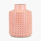 Malone Apricot Stoneware Square Design Vase