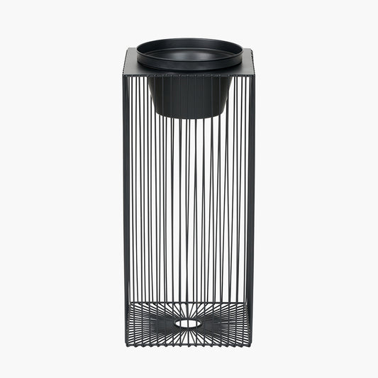 Black Metal Strut Planter Large