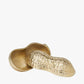 Gold Metal Peanut Lidded Trinket Bowl