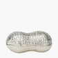 Silver Metal Peanut Lidded Trinket Bowl