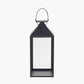 Black Stainless Steel and Glass Large Lantern