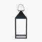 Black Stainless Steel and Glass Large Lantern