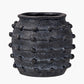 Black Bobble Fibrestone  Decorative Planter