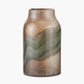 Valtellina Brown and Green Glass Vase