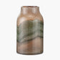 Valtellina Brown and Green Glass Vase