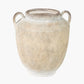 Natural Textured Fibrestone Decorative Vase with Handles