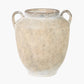 Natural Textured Fibrestone Decorative Vase with Handles